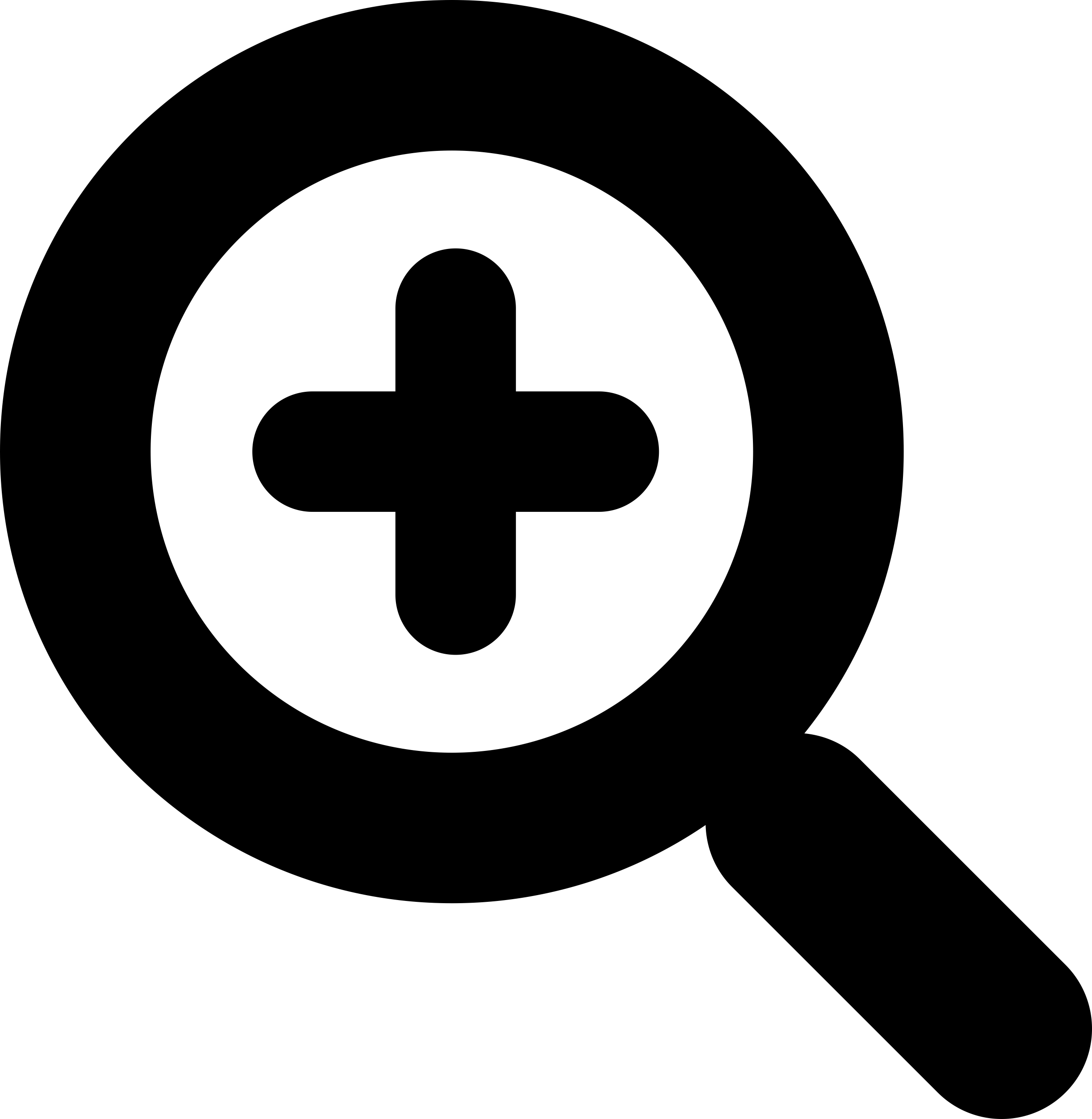 Plus Zoom Magnifying Glass Interface Symbol Svg Line Art Free Vectors